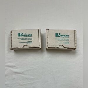 2 NEW Russound Speaker Switching Sound Distribution Systems White In Wall Volume